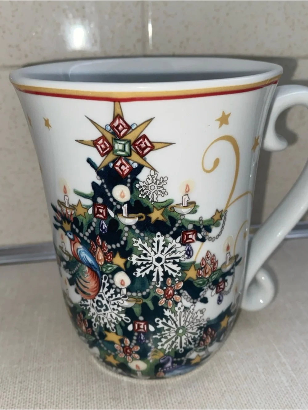 Williams Sonoma Twas The‎ Night Before Christmas Porcelain Coffee Tea Cup Mug